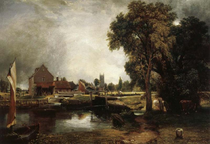 John Constable Dedham Lock and Mill oil painting image